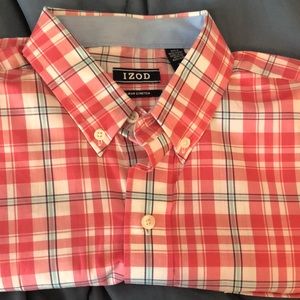 Izod Mens short sleeve button down